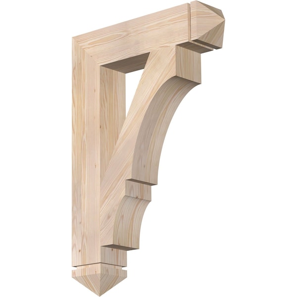 Ekena Millwork Balboa Arts & Crafts Smooth Bracket, Douglas Fir, 5 1/2"W x 26"D x 38"H BKT06X26X38BOA03SDF - main